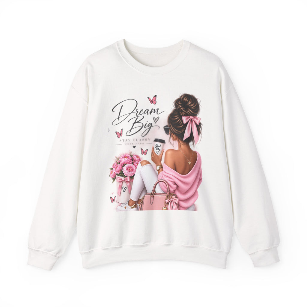 Dream Big Graphic T-Shirt – Pink Floral Fashion Girl | VELORA