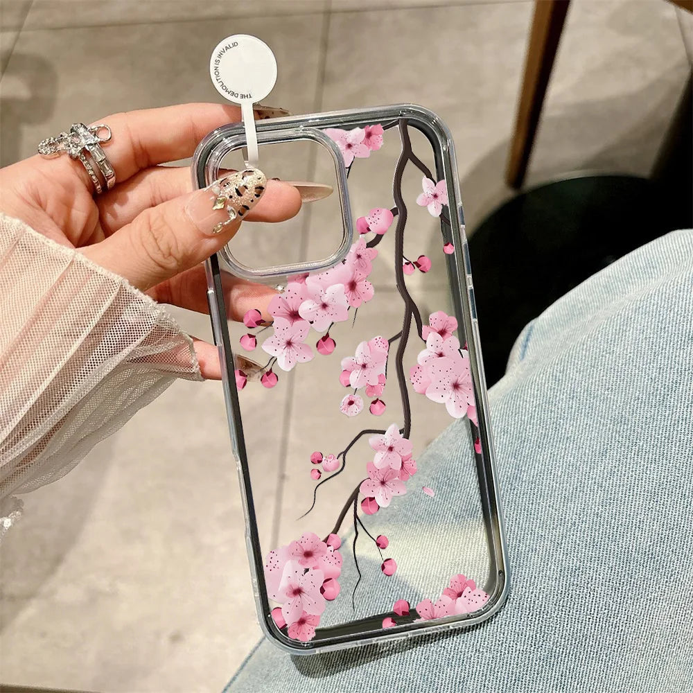 2-in-1 Candy Color Flower Phone Case | iPhone 11–17 Pro Max | Soft TPU