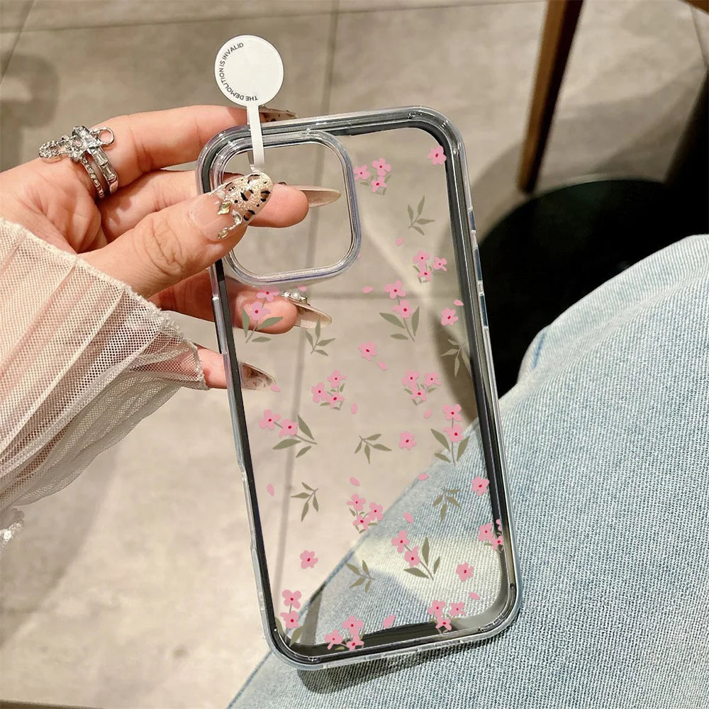 2-in-1 Candy Color Flower Phone Case | iPhone 11–17 Pro Max | Soft TPU