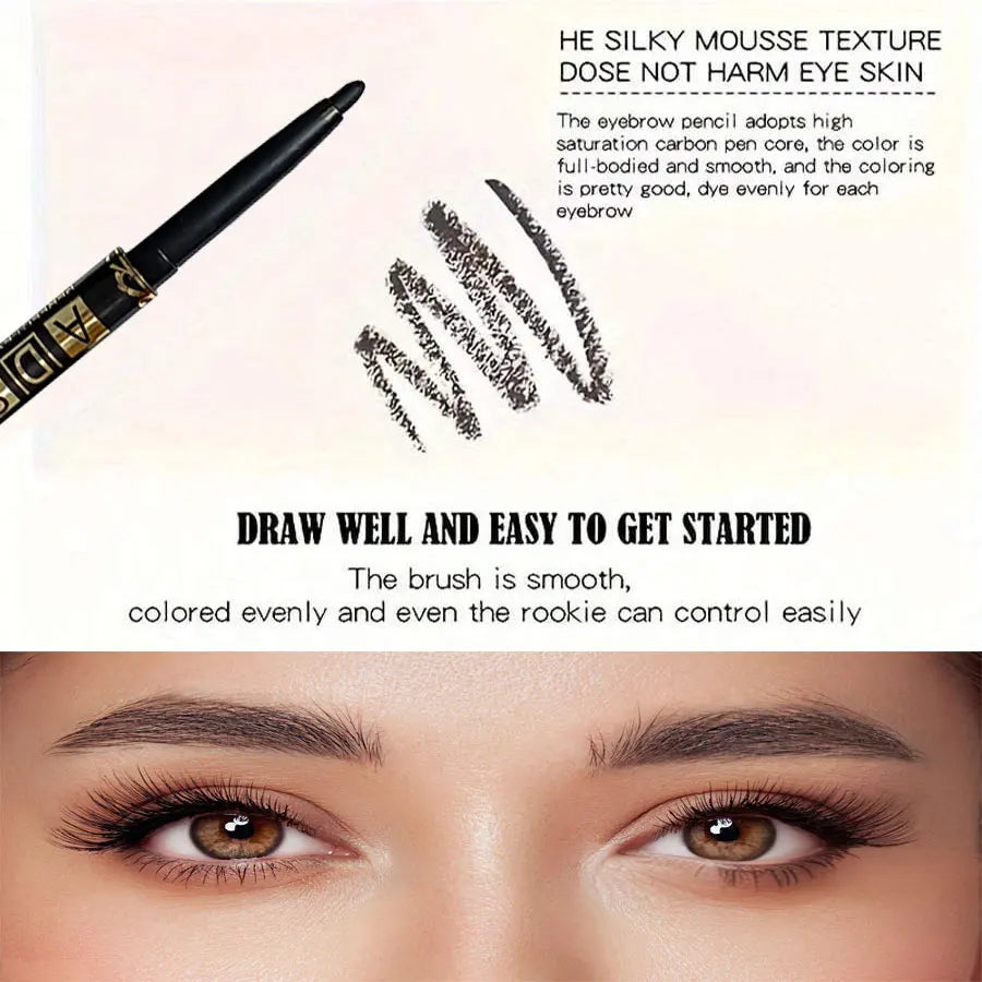Waterproof Black Eyeliner Pencil Set