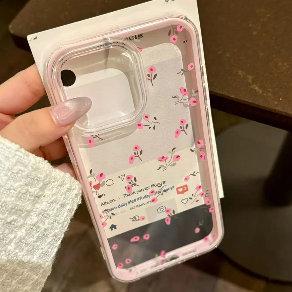 2-in-1 Candy Color Flower Phone Case | iPhone 11–17 Pro Max | Soft TPU