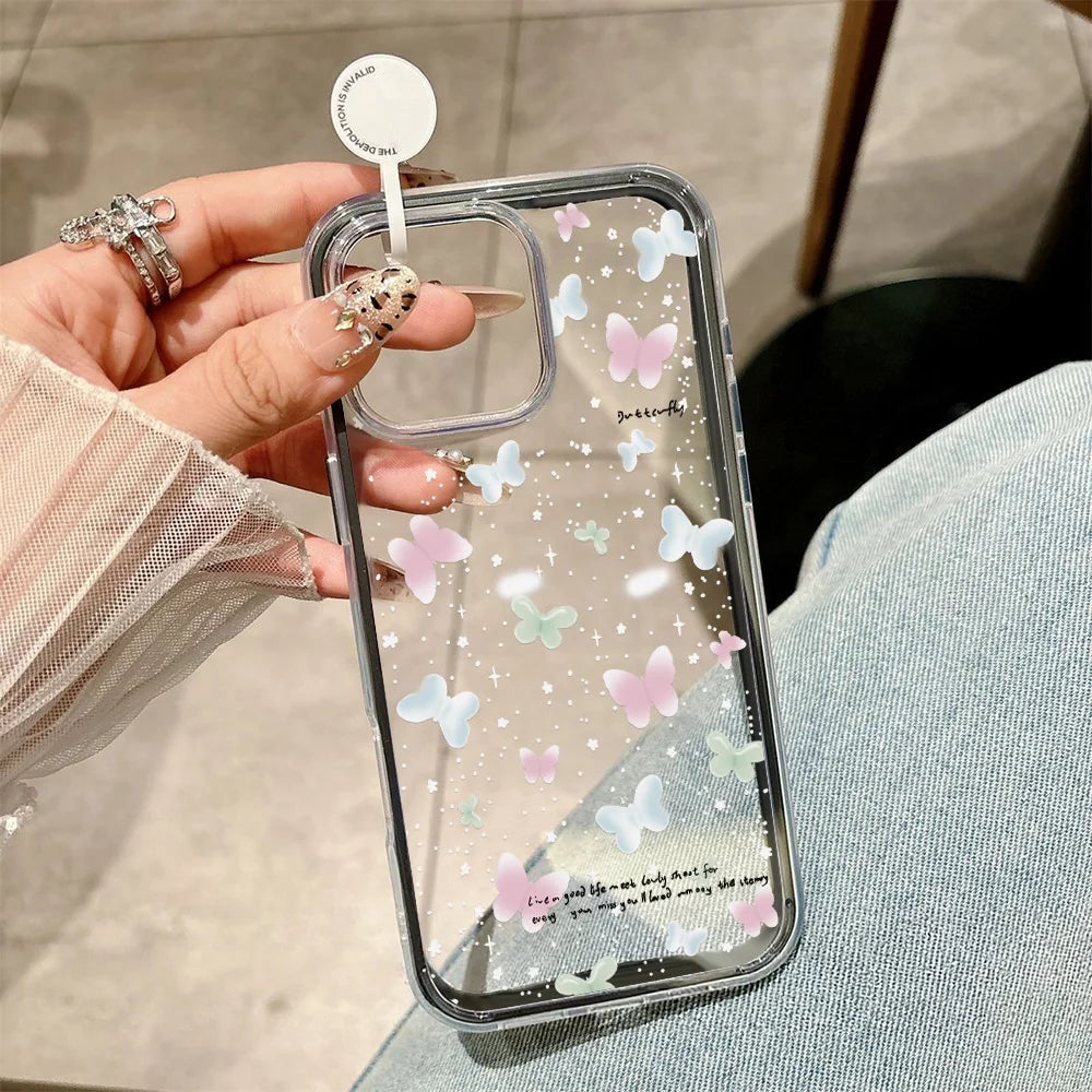 2-in-1 Candy Color Flower Phone Case | iPhone 11–17 Pro Max | Soft TPU